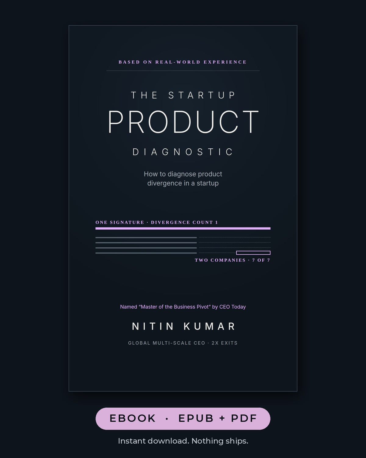 The Startup Product Diagnostic ebook by Nitin Kumar, EPUB and PDF, instant download