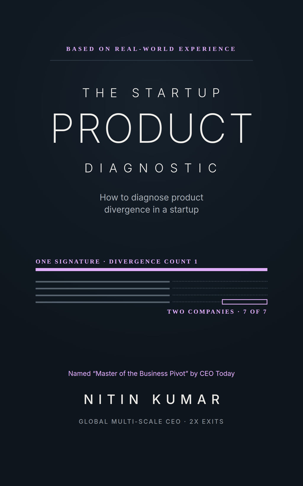 Cover of The Startup Product Diagnostic by Nitin Kumar