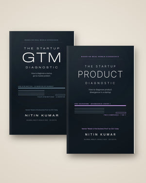 The Startup Diagnostics Bundle: The Startup GTM Diagnostic and The Startup Product Diagnostic pocket paperbacks by Nitin Kumar