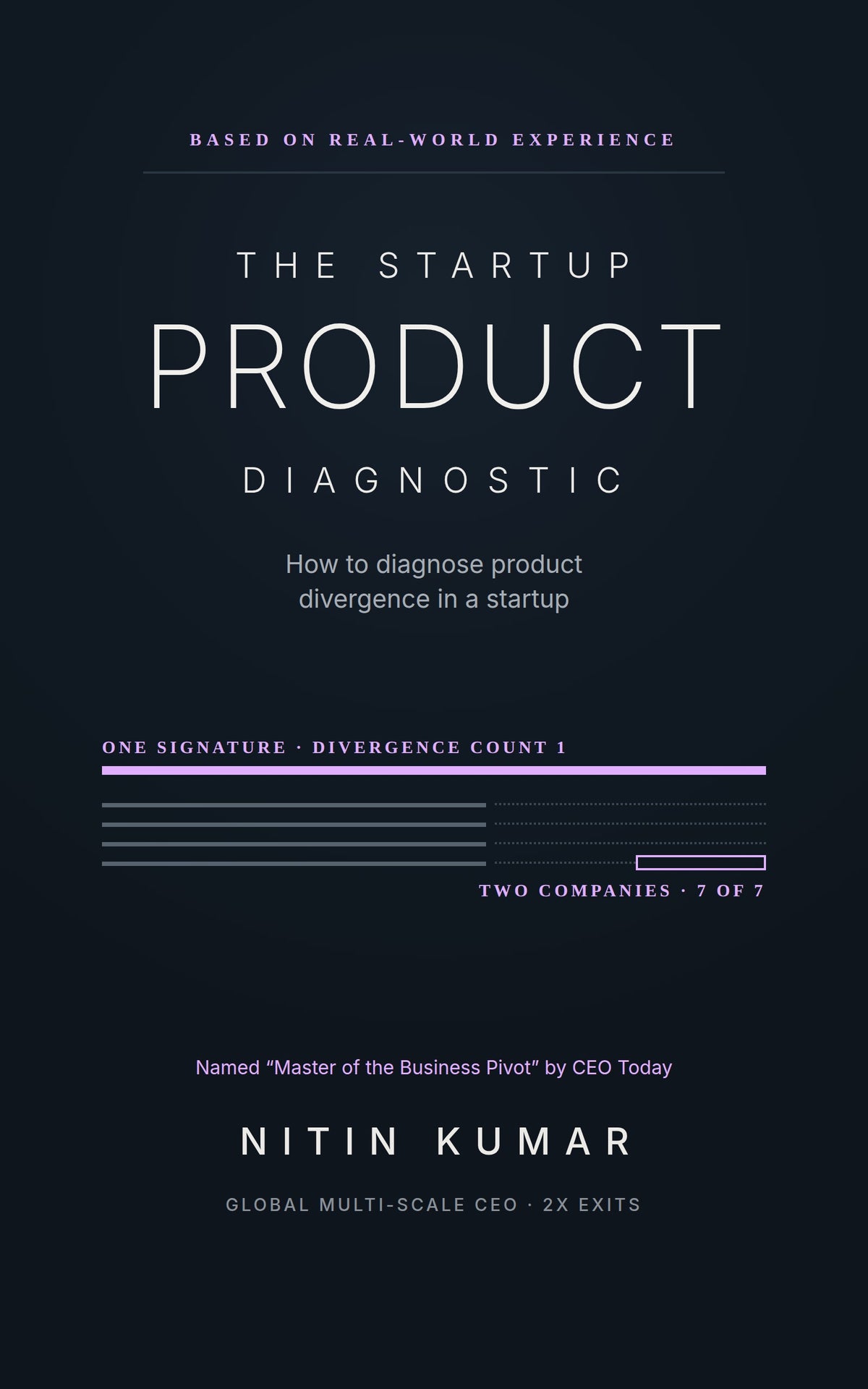 Cover of The Startup Product Diagnostic by Nitin Kumar